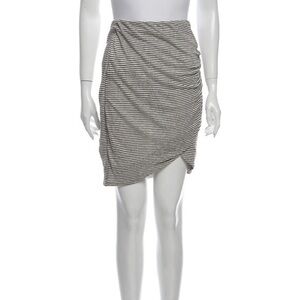 Alice + Olivia Skirt Linen Knit Side Ruched Skirt | XS